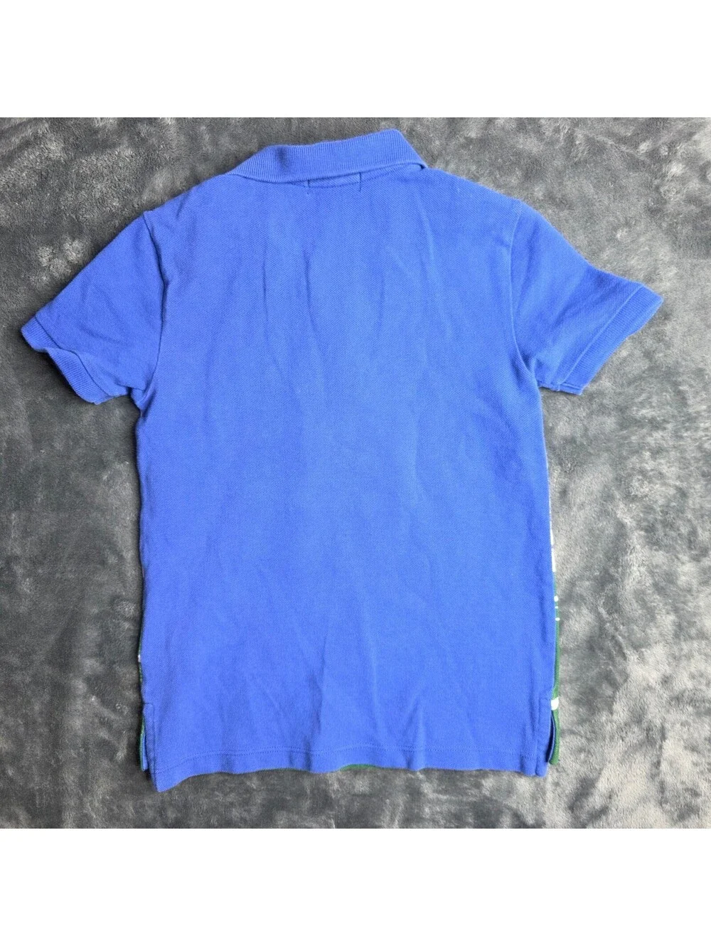 Ralph Lauren Polo Football Bear Cotton Mesh Boys Polo Sz 6